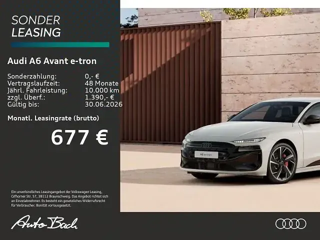 Ny Audi A6 e-tron S-Line 269 kW (367 HK) 2026 Beige Kombi