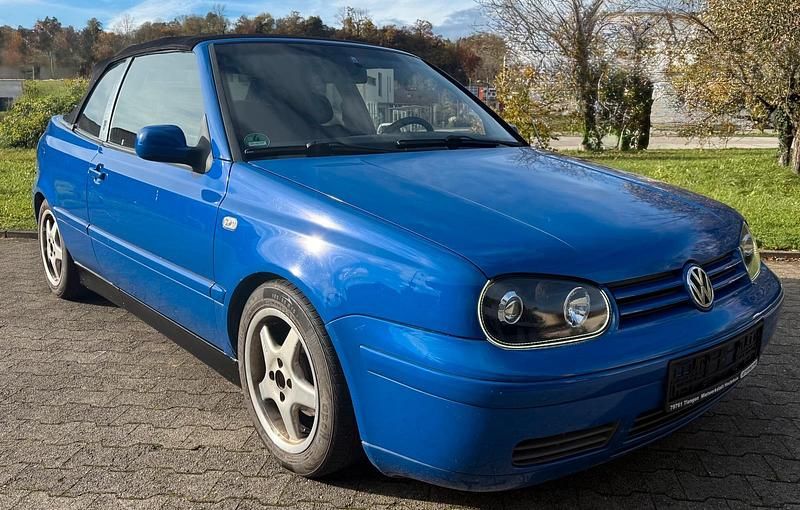Blau Gebraucht 1998 VW Golf Cabriolet Cabrio | 799 € (Superpreis) - Bild 1/4