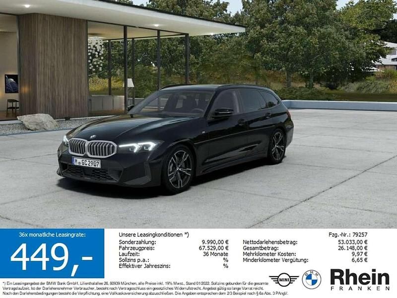 Saphirschwarz metallic Neu 2025 BMW 320 Comfort Edition Kombi | 52.680 € (Superpreis) - Bild 1/4