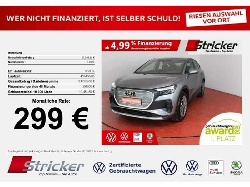 Gebraucht Audi e-tron Sportback 150 kW (204 PS) 2023 Taifungrau metallic (metallic) SUV