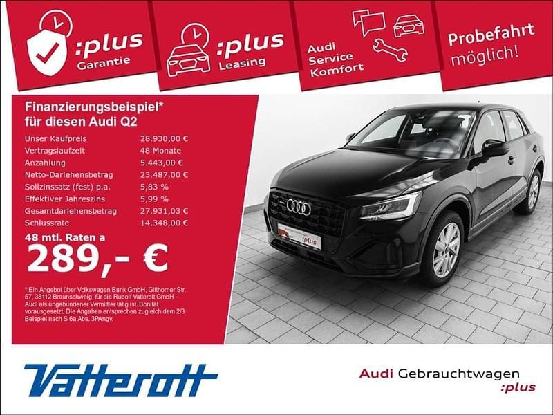 Schwarz Gebraucht 2022 Audi Q2 Advanced SUV | 28.930 € (Fairer Preis) - Bild 1/4