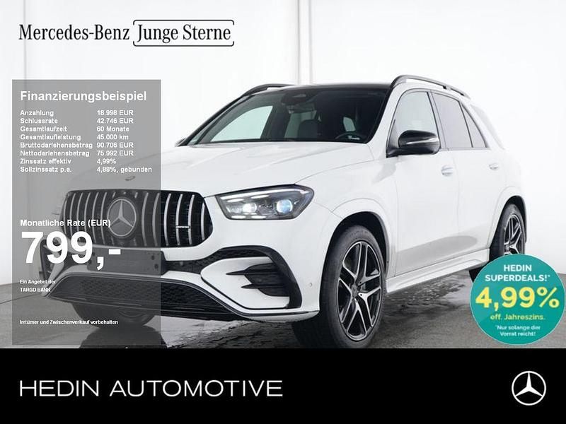 Weiß Gebraucht 2024 Mercedes GLE53 AMG AMG SUV | 94.780 € - Bild 1/4