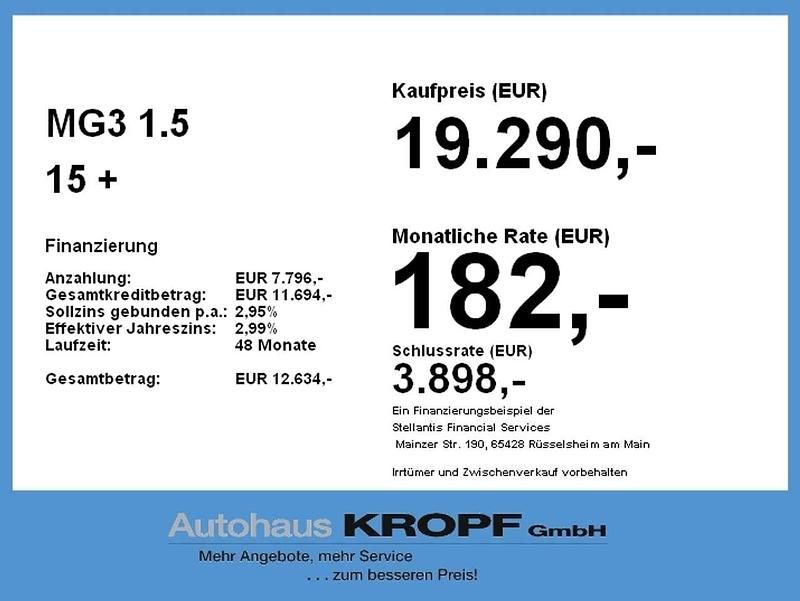 Gebraucht MG MG3 Luxury 194 PS (142 kW) 2024 Dover white Kleinwagen