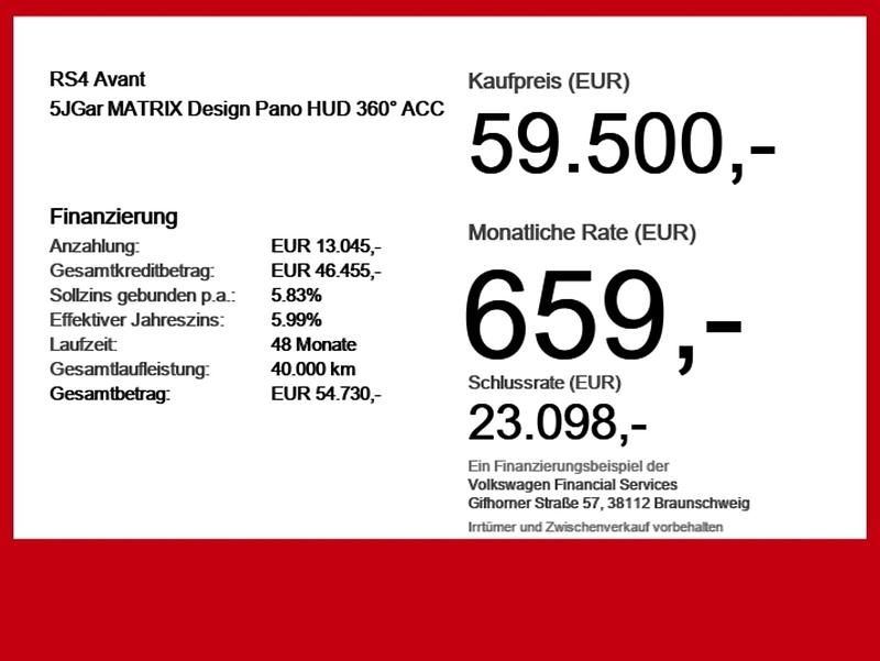 Second-hand Audi RS4 Design 450 CP (330 kW) 2021 Gri Break
