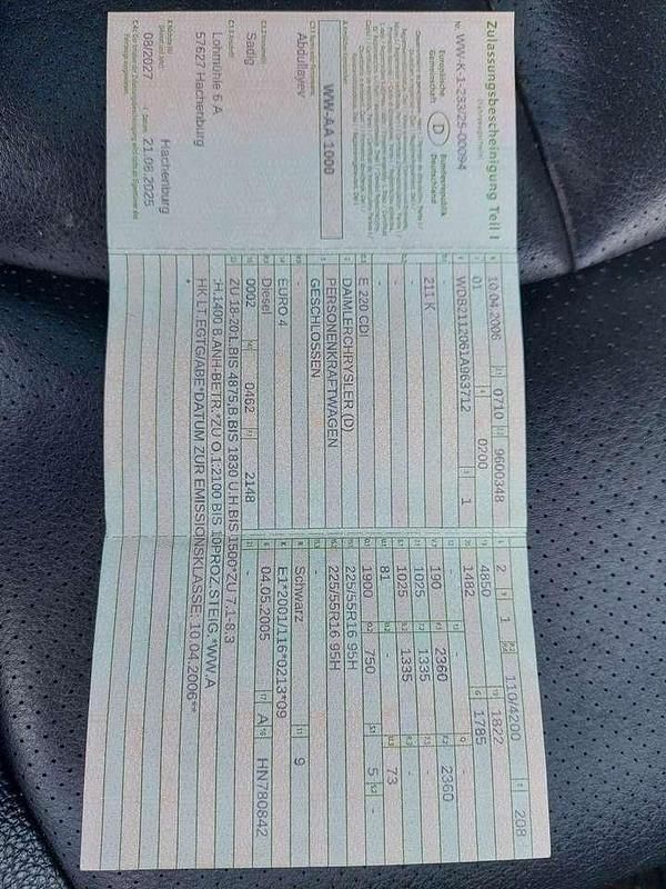 Gebraucht Mercedes E220 Avantgarde 150 PS (110 kW) 2006 Limousine