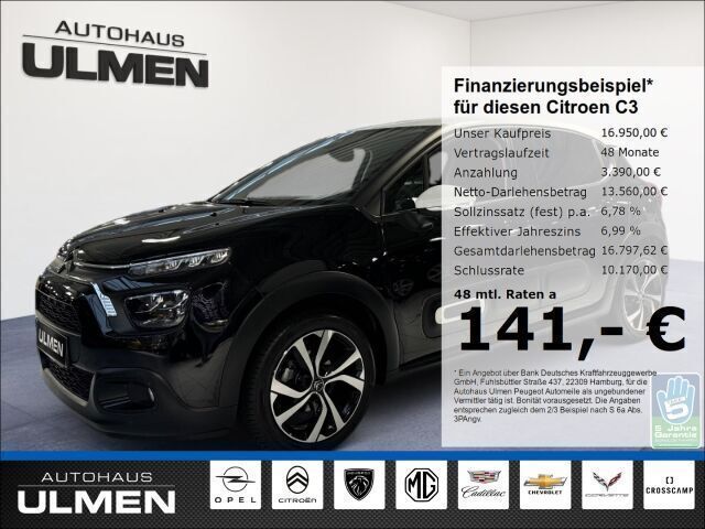 Schwarz Gebraucht 2022 Citroën C3 PureTech Kleinwagen | 16.950 € (Fairer Preis) - Bild 1/4