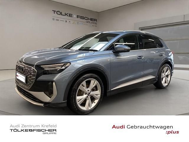 Geysirblau metallic Gebraucht 2022 Audi Q4 e-tron Comfort SUV | 31.989 € (Etwas zu teuer) - Bild 1/4