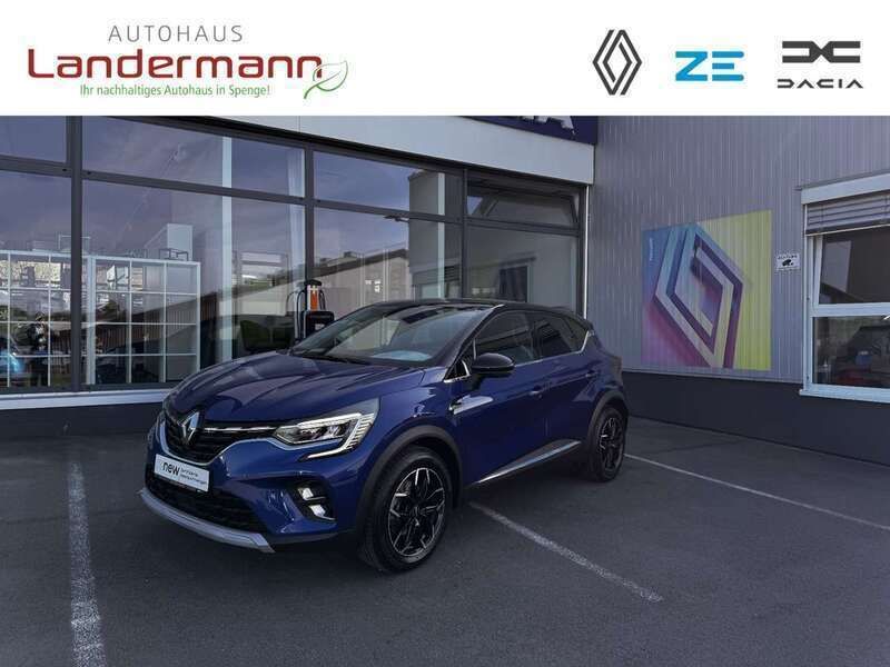 Zweifarbig: ironblau und dach blackpea (metallic) Gebraucht 2021 Renault Captur Intens SUV | 22.990 € (Teuer) - Bild 1/4