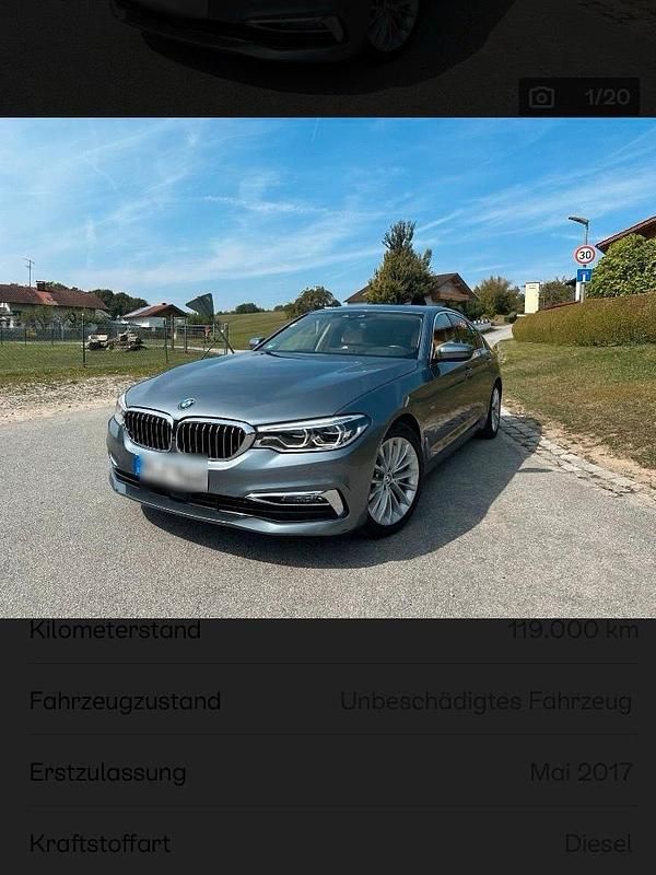 Gebraucht BMW 530 Luxury Line 265 PS (194 kW) 2017 Grau Limousine