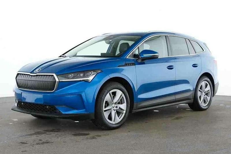 Raceblau metallic Gebraucht 2021 Skoda Enyaq iV Loft SUV | 25.990 € (Superpreis) - Bild 1/4