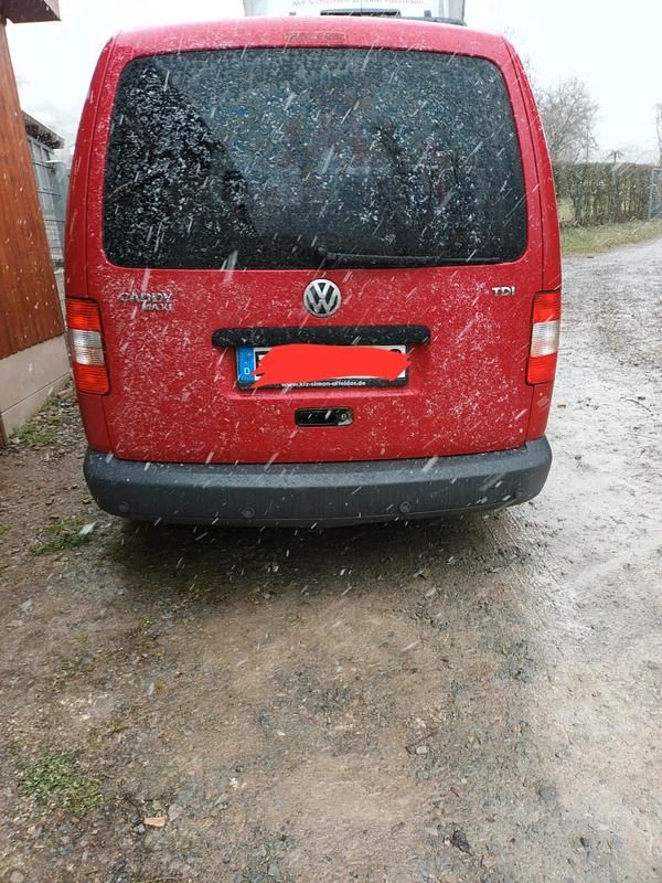 Gebraucht VW Caddy Maxi 105 PS (77 kW) 2009 Rot Van / Kleinbus