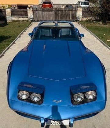 Blau Gebraucht 1977 Corvette C3 Cabrio | 25.900 € - Bild 1/4