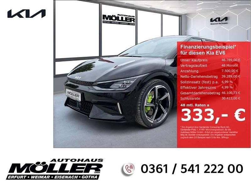 Schwarz Gebraucht 2023 Kia EV6 SUV | 44.889 € (Fairer Preis) - Bild 1/4