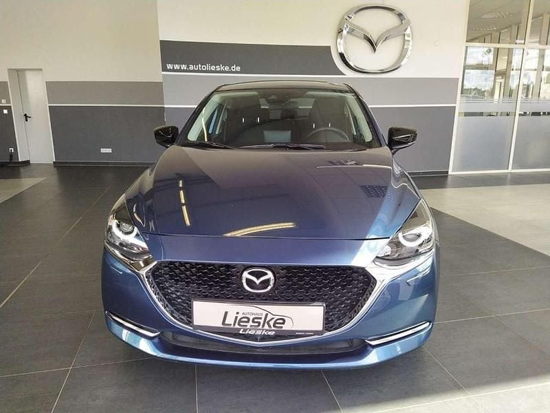 Eternal blue Gebraucht 2023 Mazda 2 Homura-Line Kleinwagen | 16.790 € (Guter Preis) - Bild 1/4