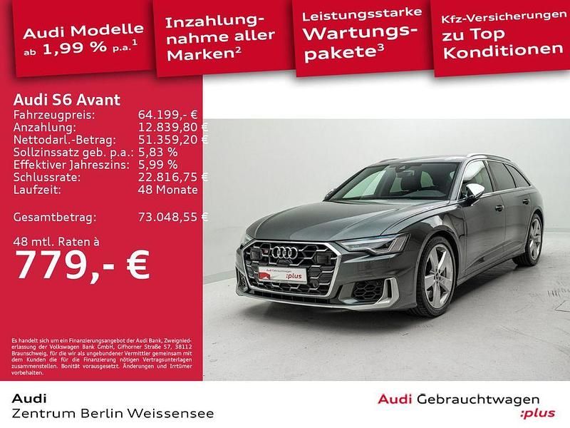 Daytonagrau perleffekt Gebraucht 2024 Audi S6 Basis Kombi | 64.199 € (Superpreis) - Bild 1/4