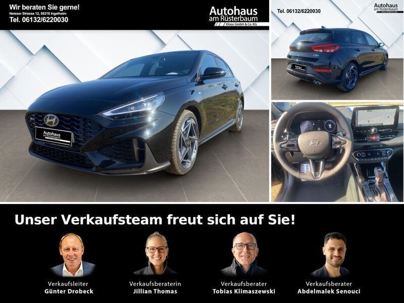 Black metallic Gebraucht 2025 Hyundai i30 N Line Limousine | 30.880 € (Etwas zu teuer) - Bild 1/4