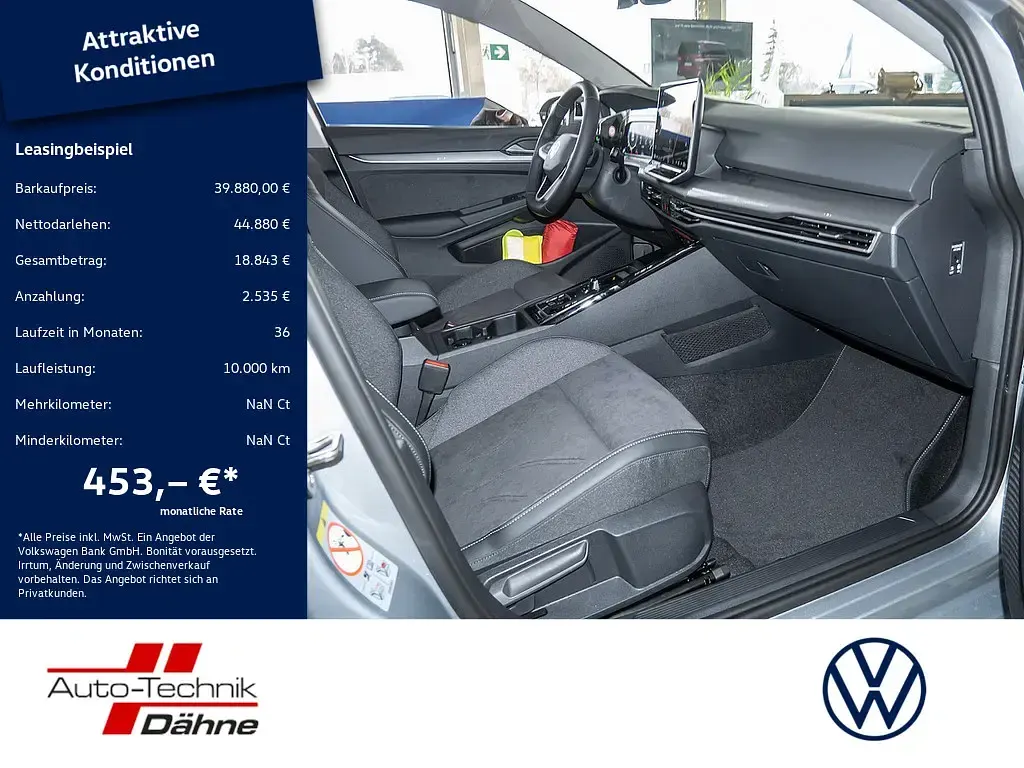 Neu VW Golf VIII Style 150 PS (110 kW) 2026 Oyster silver Limousine