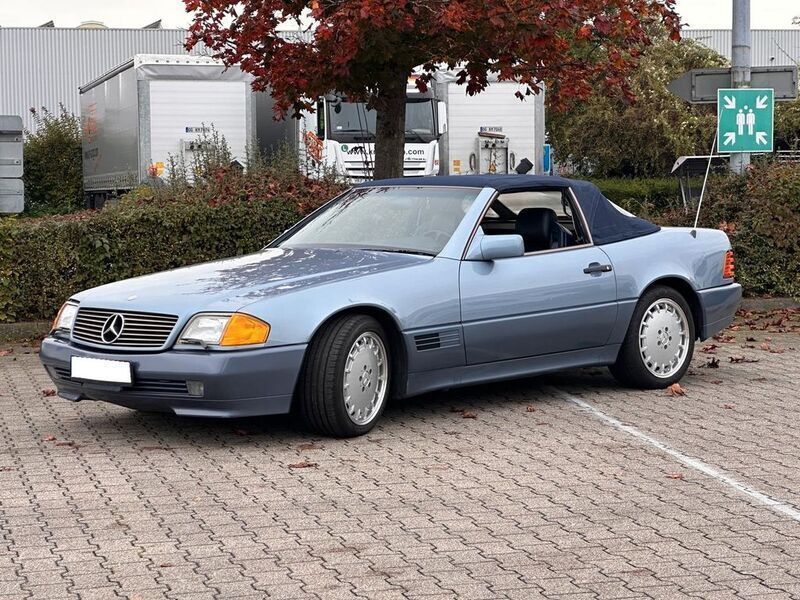 Blau Gebraucht 1990 Mercedes SL500 Cabrio | 14.900 € - Bild 1/4