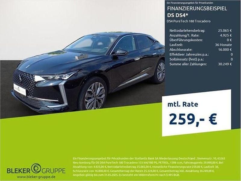 Schwarz perla nera metali (metallic) Gebraucht 2023 DS Automobiles DS4 Trocadero Limousine | 29.990 € (Guter Preis) - Bild 1/3