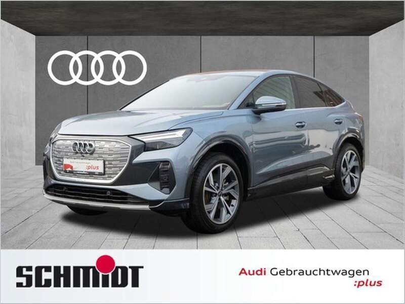Geysirblau metallic Gebraucht 2023 Audi Q4 Sportback e-tron Advanced SUV | 36.840 € (Guter Preis) - Bild 1/3