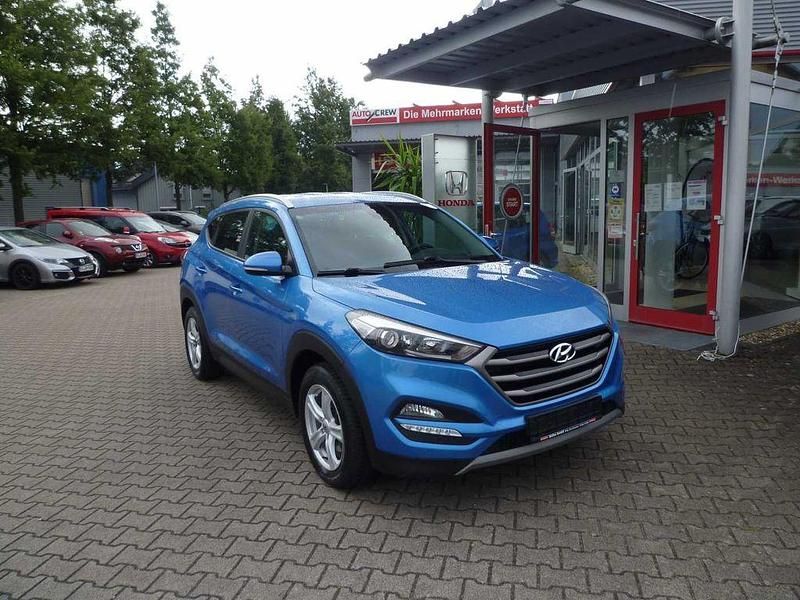 Ara blue / met. Gebraucht 2016 Hyundai Tucson Advantage SUV | 19.490 € (Etwas zu teuer) - Bild 1/4