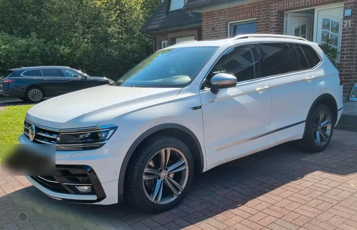 Gebraucht VW Tiguan Allspace Highline 190 PS (139 kW) 2019 Weiß SUV