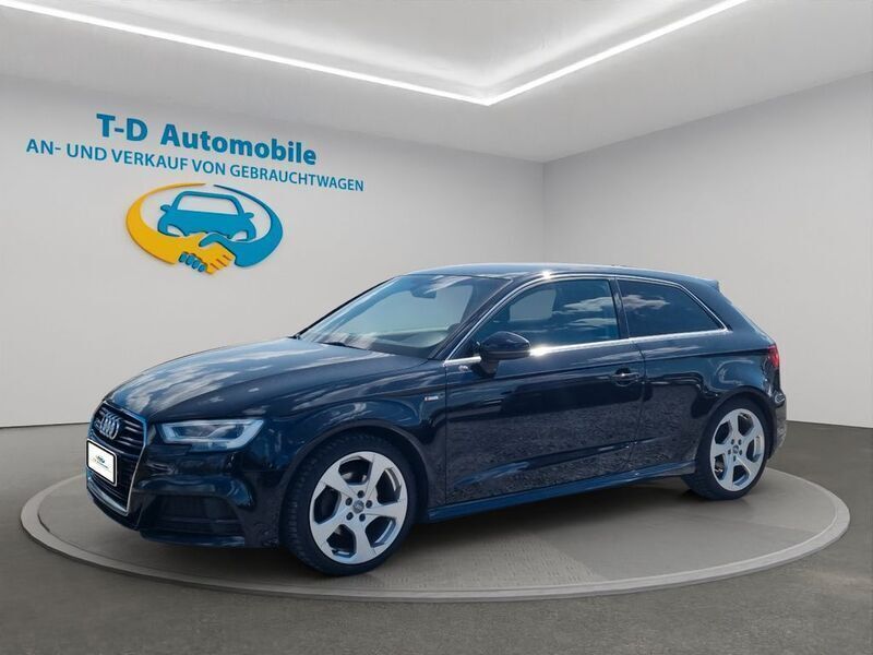 Schwarz Gebraucht 2017 Audi A3 S-Line Coupé | 11.200 € (Superpreis) - Bild 1/4