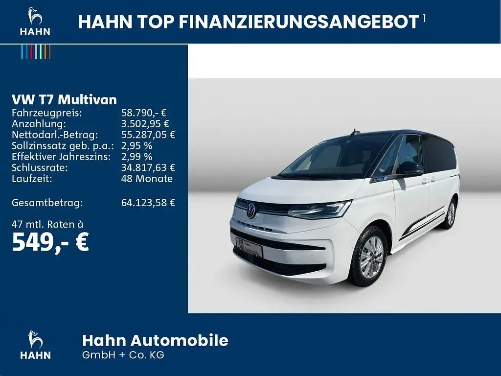 Occasion VW Multivan Edition 204 ch (150 kW) 2025 Blanc Monospace