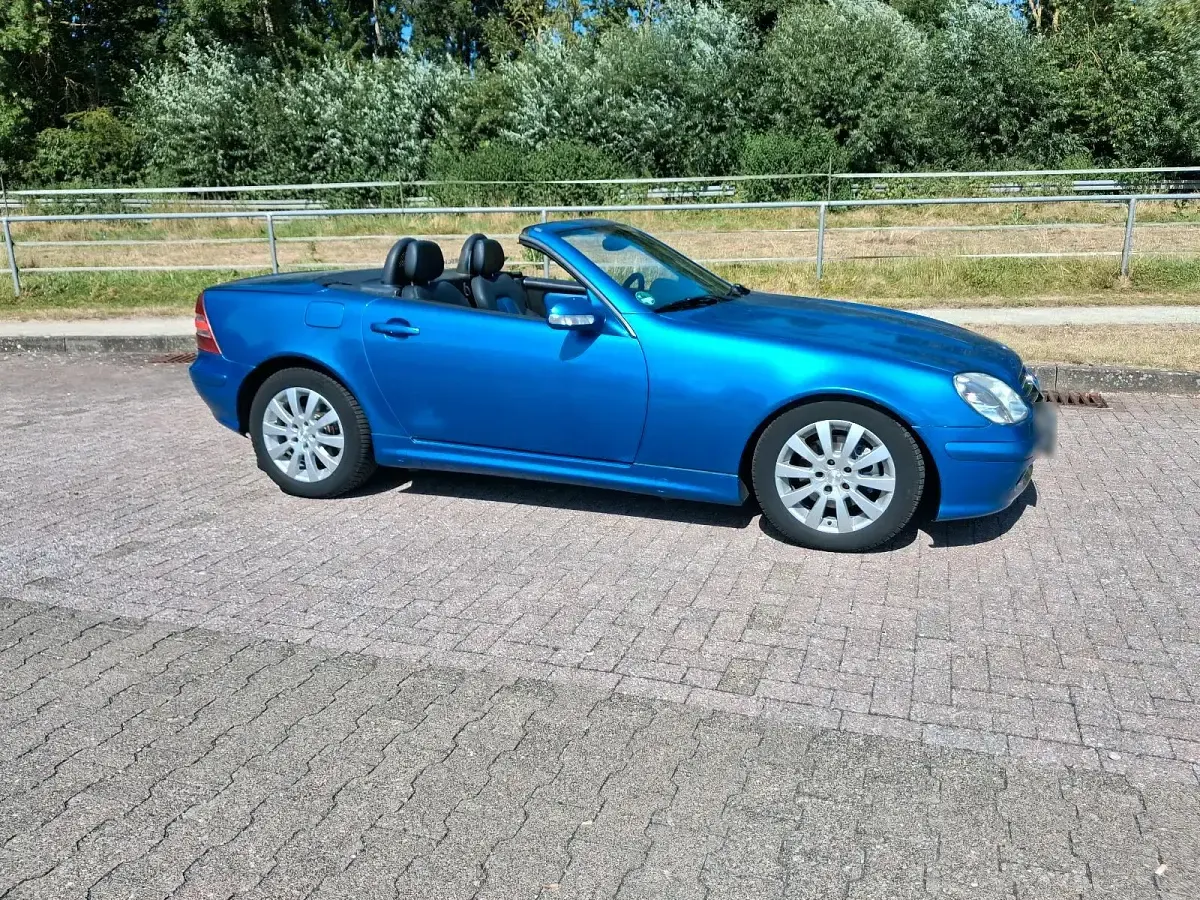 Gebraucht Mercedes SLK200 163 PS (119 kW) 2000 Blau Cabrio
