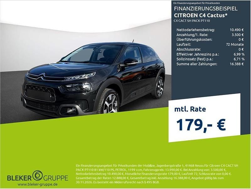 Schwarz Gebraucht 2020 Citroën C4 Cactus Kleinwagen | 13.990 € (Fairer Preis) - Bild 1/3