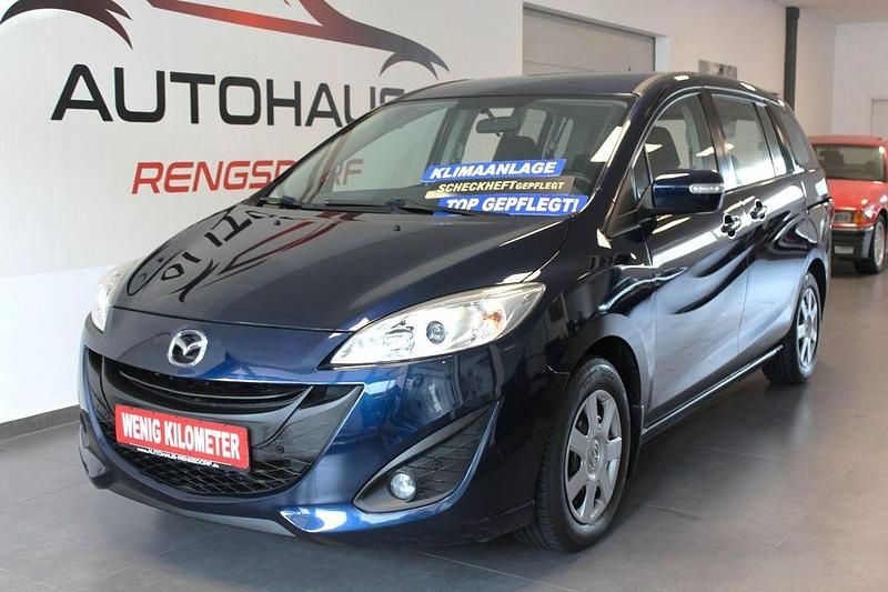 Blau Gebraucht 2013 Mazda 5 Prime-Line Van / Kleinbus | 7.990 € (Fairer Preis) - Bild 1/4