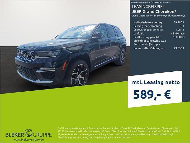 Diamond black Neu 2024 Jeep Grand Cherokee Summit SUV | 67.042 € - Bild 1/3