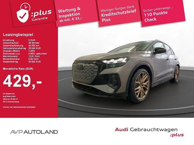 Taifungrau Gebraucht 2022 Audi Q4 e-tron S-Line SUV | 31.590 € (Guter Preis) - Bild 1/4