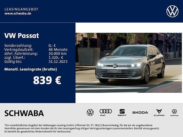 Grau Neu 2025 VW Passat Elegance Limousine | 62.490 € - Bild 1/4