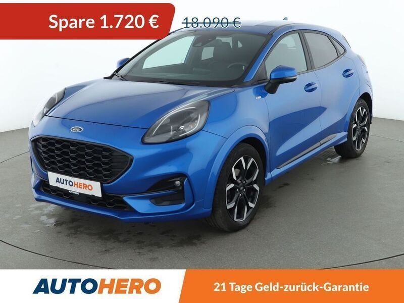 Blau Gebraucht 2020 Ford Puma ST-Line X SUV | 16.370 € - Bild 1/3