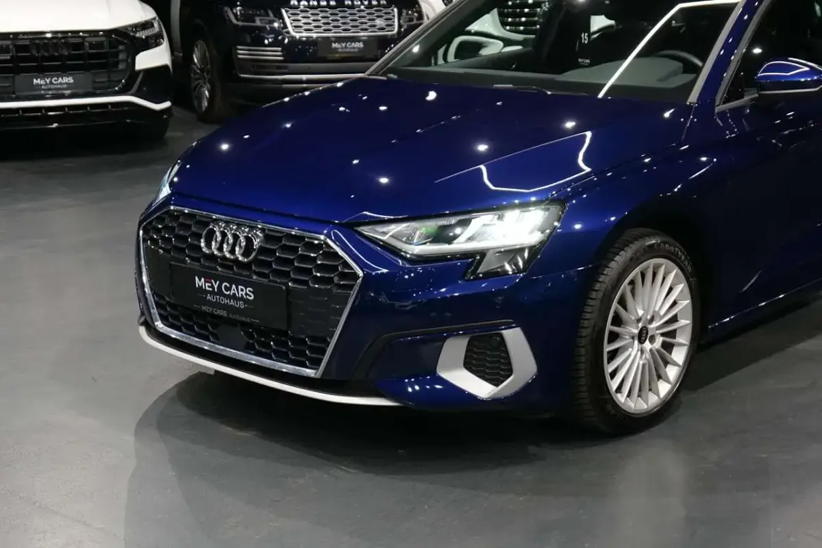 Second-hand Audi A3 Advanced Plus 150 CP (110 kW) 2022 Albastru Berlinǎ