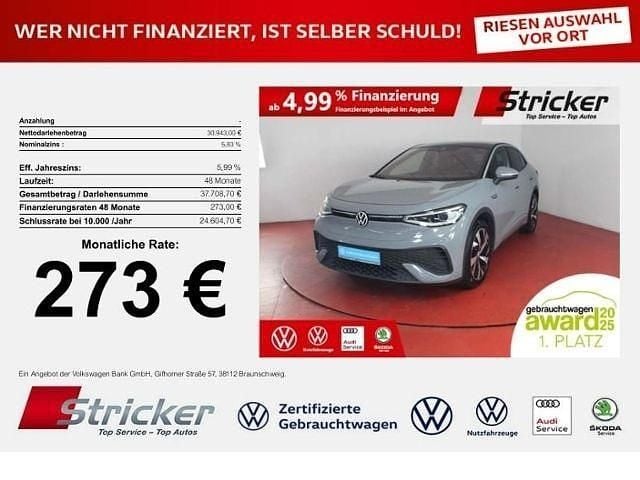 Grau (mondsteingrau ) Gebraucht 2023 VW ID.5 Pro Performance SUV | 30.943 € (Superpreis) - Bild 1/4