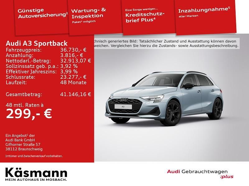 Pfeilgrau perleffekt Gebraucht 2025 Audi A3 Advanced Plus Limousine | 36.730 € (Teuer) - Bild 1/4