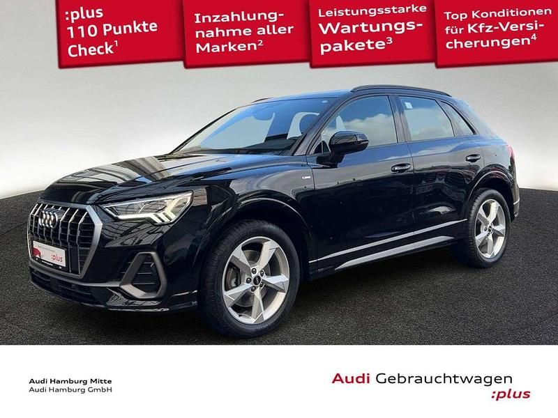 Mythosschwarz metallic Gebraucht 2022 Audi Q3 S-Line SUV | 33.450 € (Guter Preis) - Bild 1/3