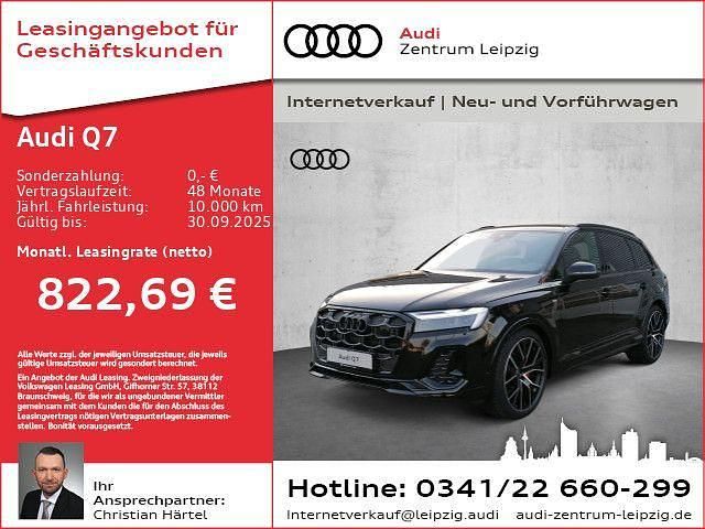 Mythosschwarz metallic Gebraucht 2025 Audi Q7 S-Line SUV | 93.900 € (Superpreis) - Bild 1/2