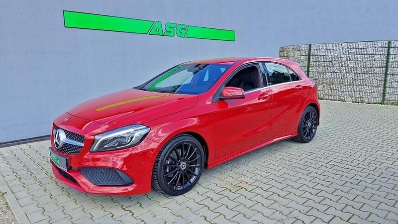 Rot Gebraucht 2018 Mercedes A200 AMG line Limousine | 18.490 € (Guter Preis) - Bild 1/4