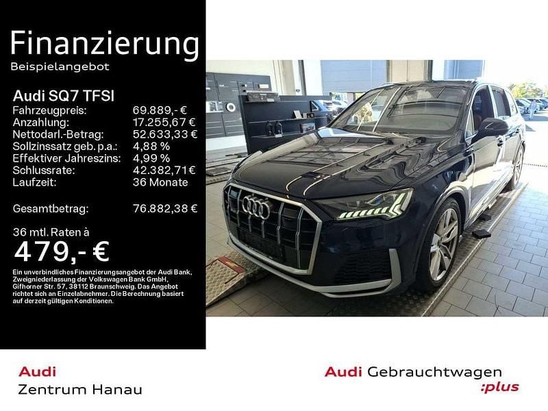 Dark sapphire pearl Gebraucht 2021 Audi SQ7 Ambiente SUV | 69.889 € (Guter Preis) - Bild 1/4