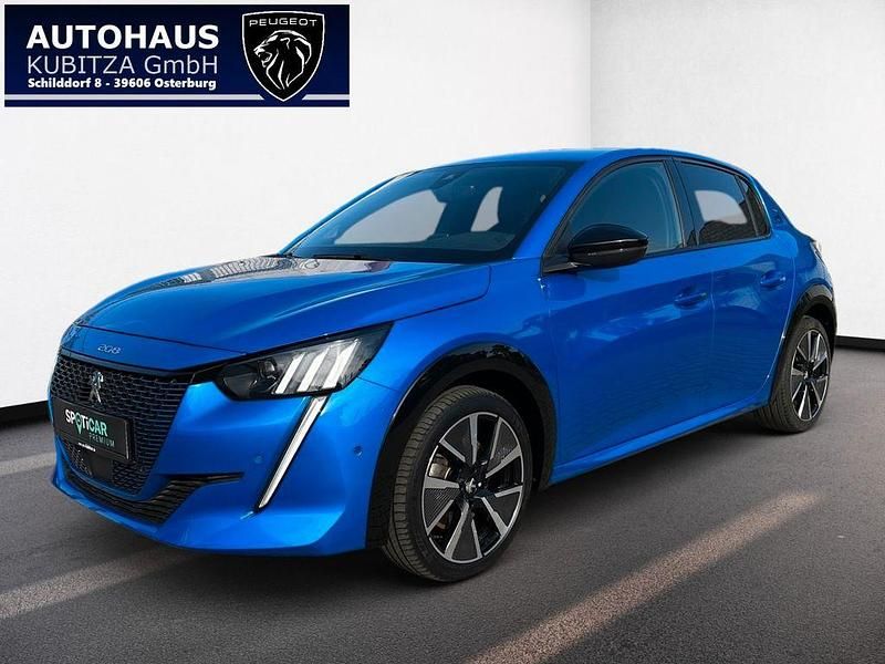 Blau Gebraucht 2021 Peugeot e-208 GTi Kleinwagen | 15.950 € (Fairer Preis) - Bild 1/4