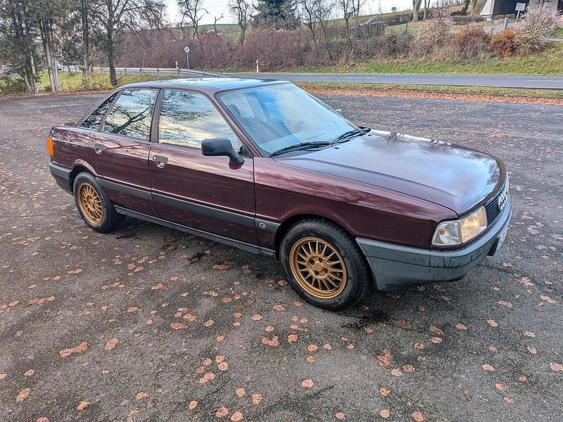 Rot Gebraucht 1991 Audi 80 Limousine | 1.399 € - Bild 1/4