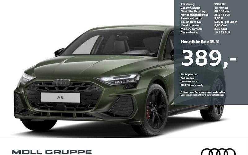 Grün Neu 2025 Audi A3 Sportback e-tron S-Line Limousine | 43.990 € (Guter Preis) - Bild 1/2