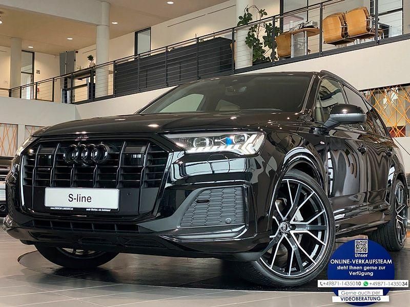 Schwarz Gebraucht 2021 Audi Q7 S-Line SUV | 57.980 € (Fairer Preis) - Bild 1/3