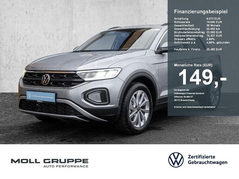 Pyritsilber metallic Neu 2025 VW T-Roc Life SUV | 25.480 € (Superpreis) - Bild 1/4
