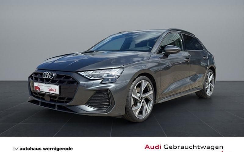 Grau Gebraucht 2024 Audi A3 Sportback S-Line Limousine | 43.440 € (Teuer) - Bild 1/4