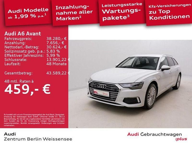 Gletscherweiß metallic Gebraucht 2023 Audi A6 Ambiente Limousine | 38.280 € (Superpreis) - Bild 1/4