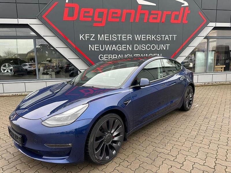 Gebraucht Tesla Model 3 Performance 377 kW (513 PS) 2021 Blau Limousine